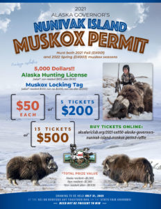 Alaska Governors (SX050) Nunivak Island Muskox Permit Raffle