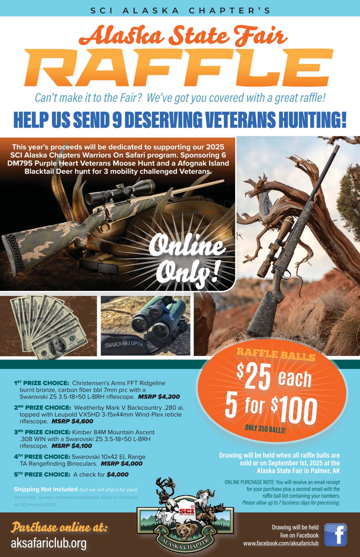 State Fair raffle 2025_Online Only Flyer_1 | SCI Alaska